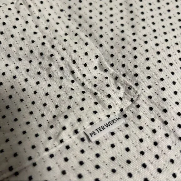 ⭐️MUST GO free ship! Peter Werth Men’s Bridger Tee - Textured White + Navy Small - Picture 4 of 13